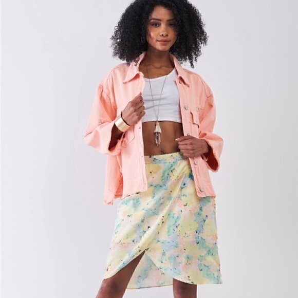 STARBURST DISTRESSED DENIM JACKET - Picture 4 of 6